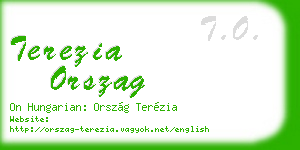 terezia orszag business card